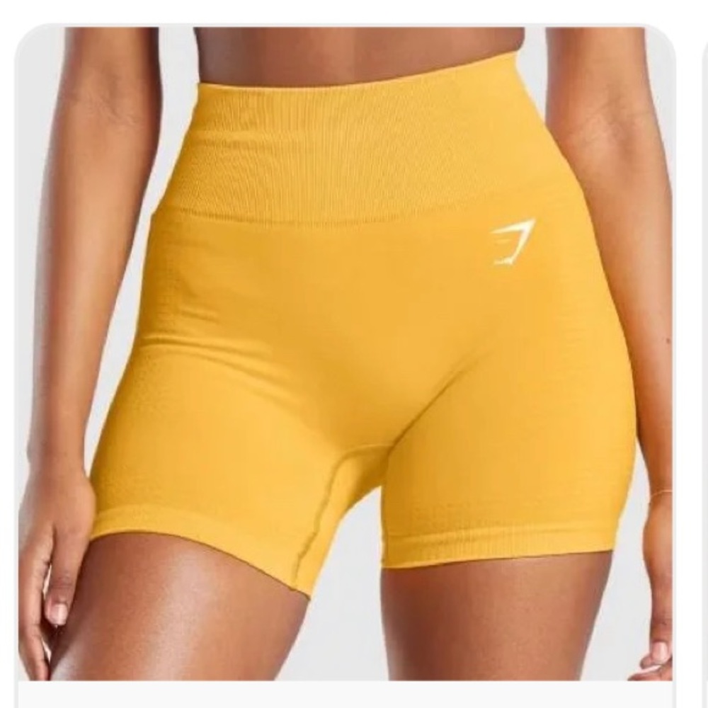 Gymshark Vital Seamless 2.0 shorts yellow